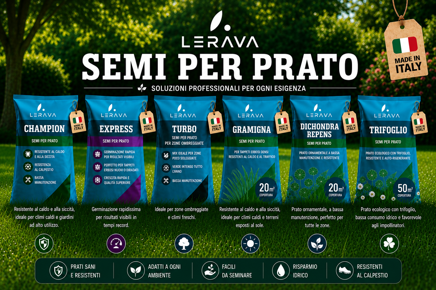 Guida Completa ai Semi per Prato LERAVA