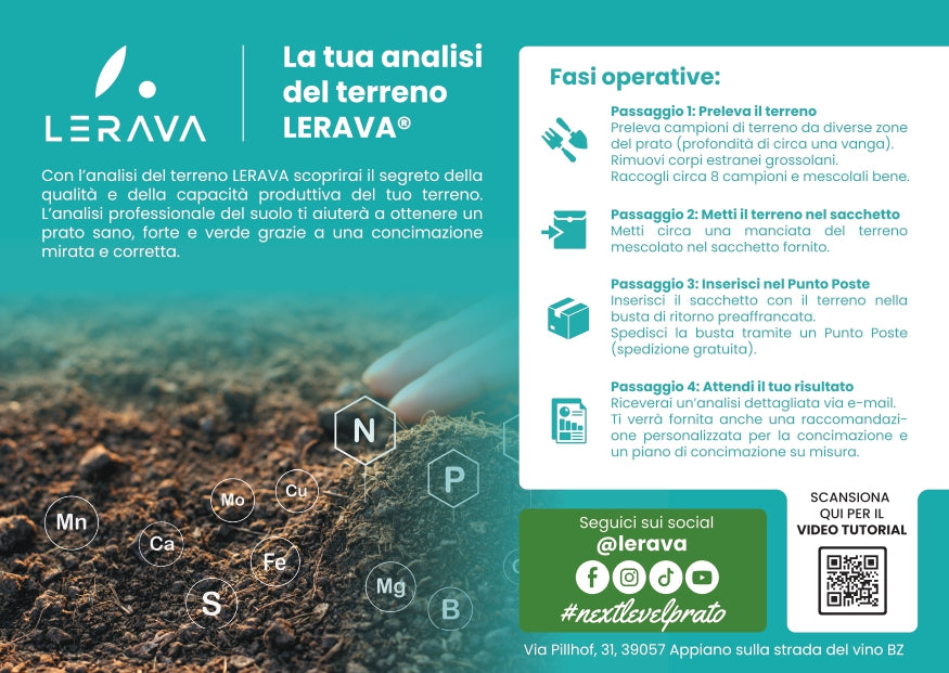 LERAVA Kit Analisi del Suolo