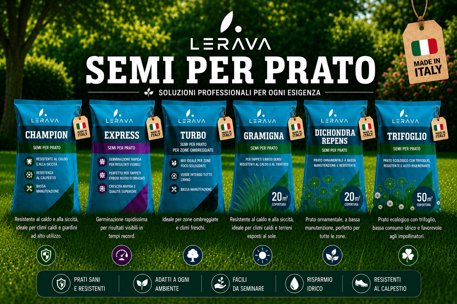 Guida Completa ai Semi per Prato LERAVA