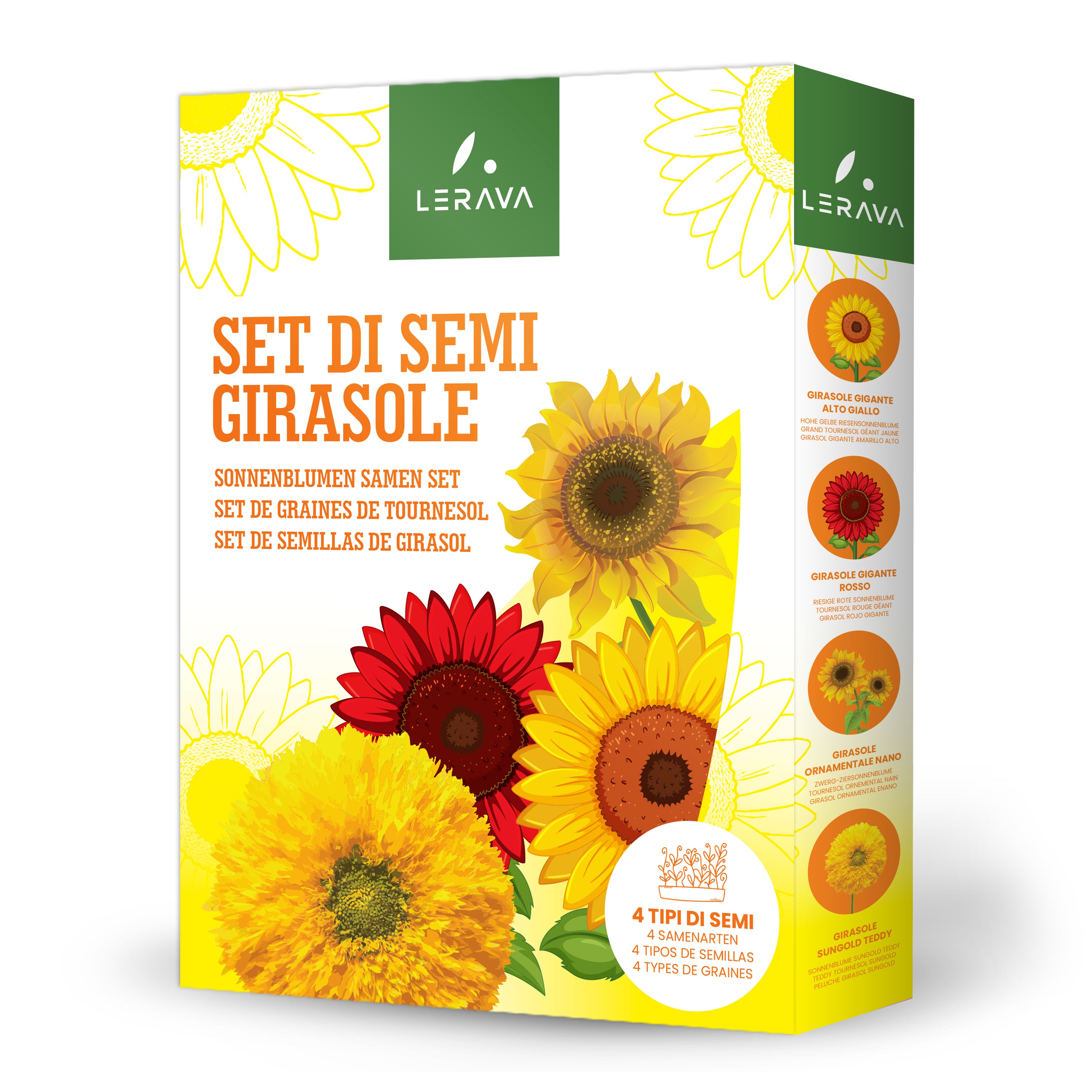 Set de semillas de girasol