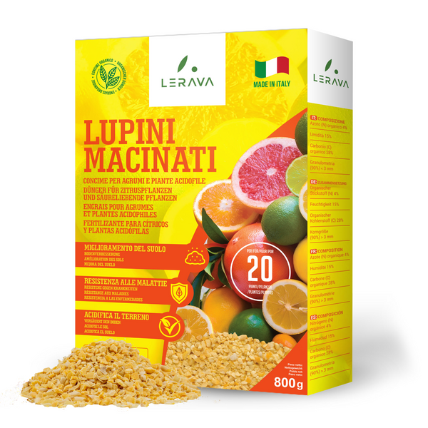 Concime Naturale Per Agrumi Nutrisnatura - Lupini Macinati 1kg, Biologico Per Limoni E Piante