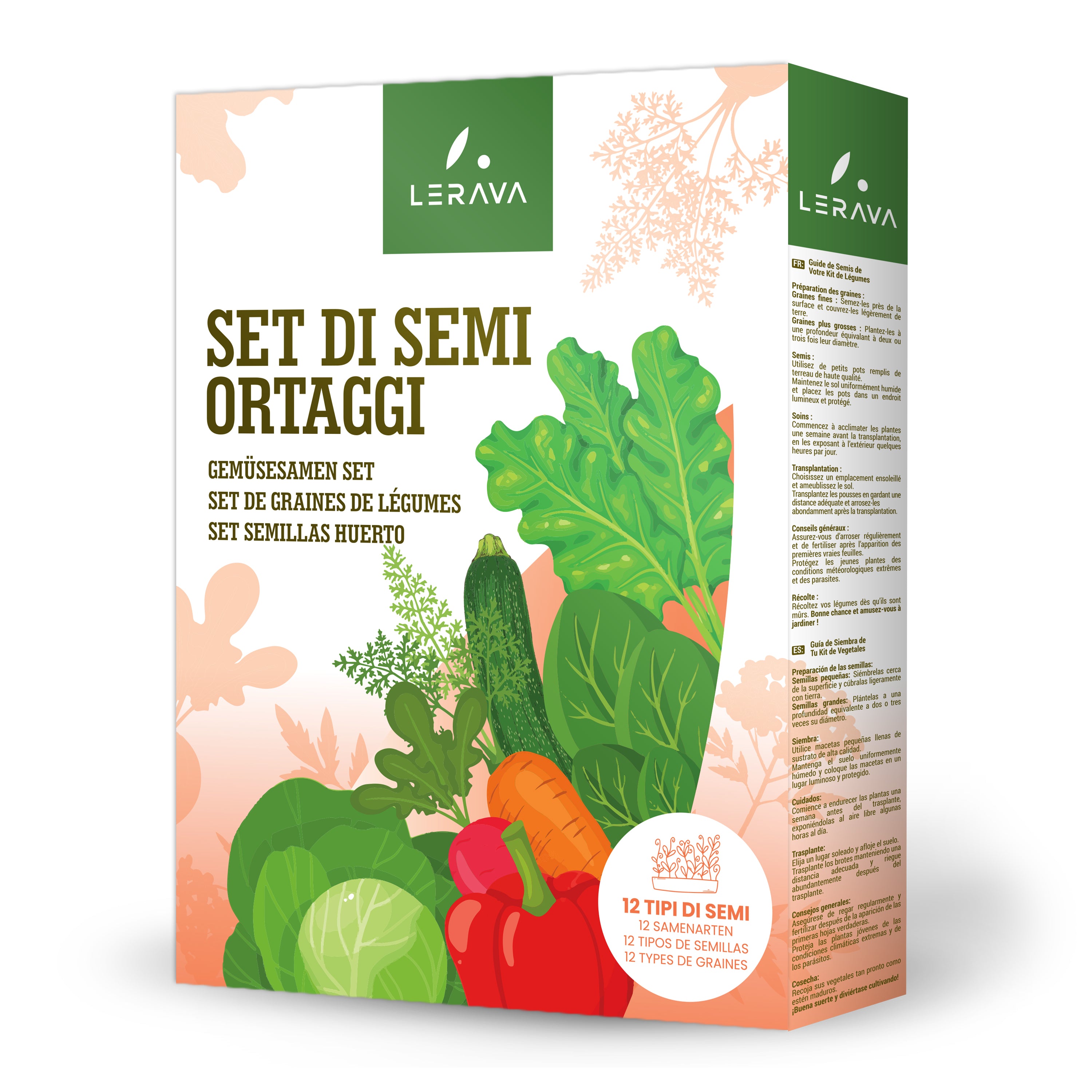 Kit de semences de légumes [12 VARIÉTÉS]