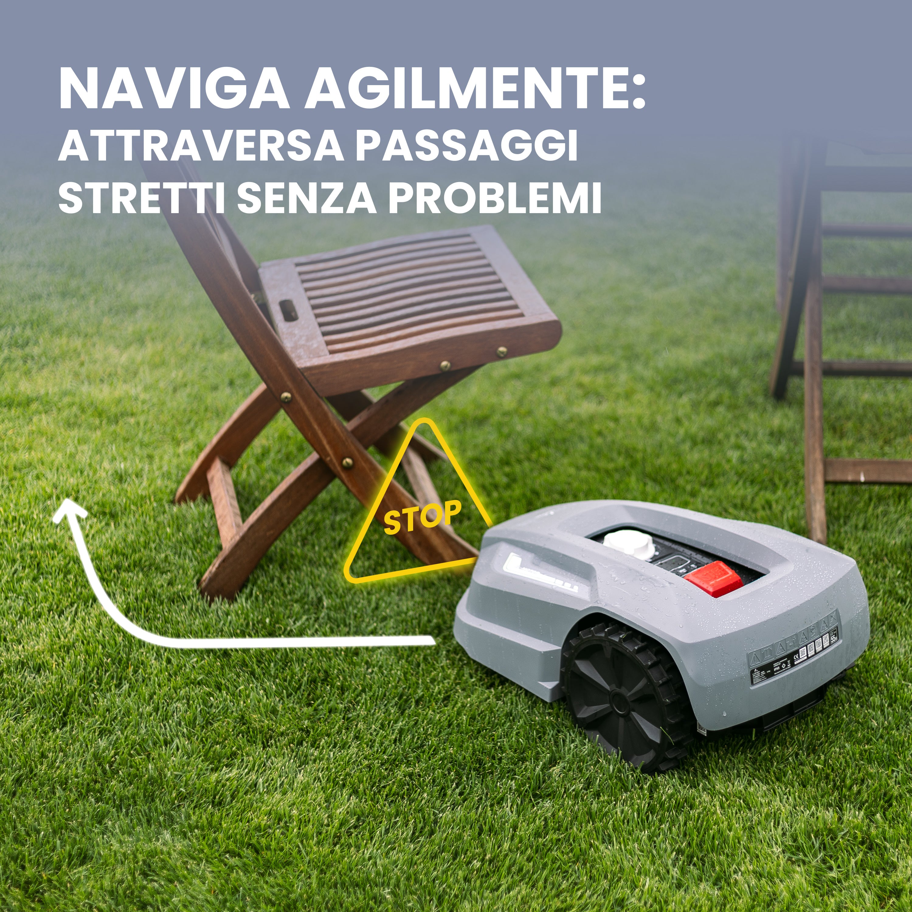 Smart Robot Lawnmower - 500m² Gardens