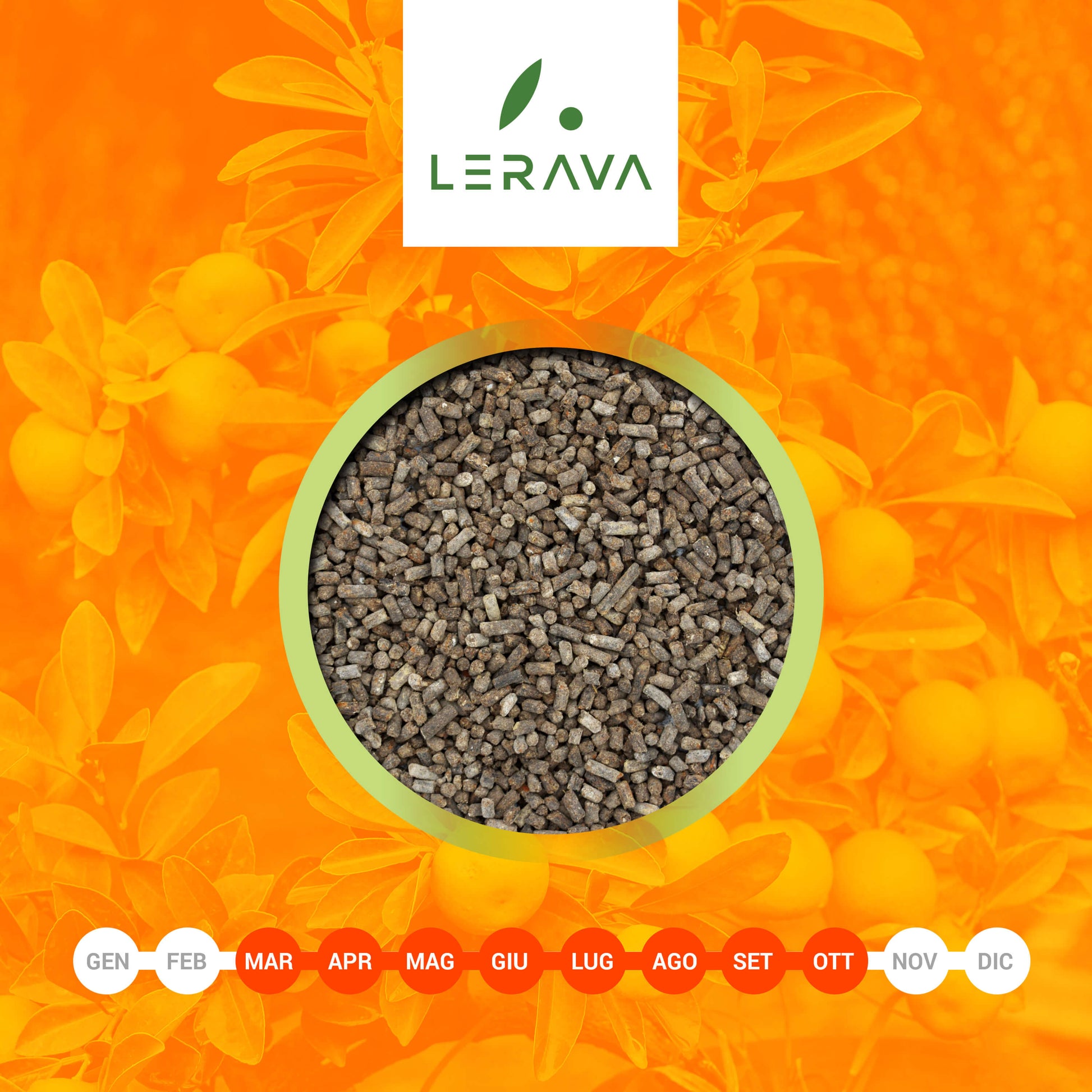 LERAVA® Concime per Agrumi organico - 800g – per uno sviluppo