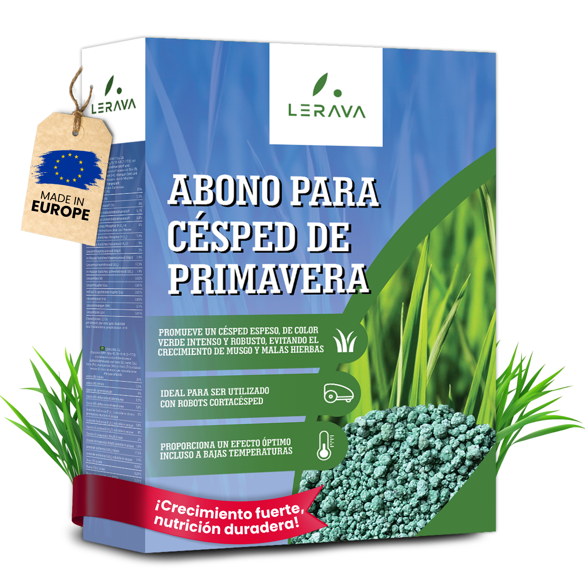 PRIMAVERA abono de primavera para césped [30 m² 300