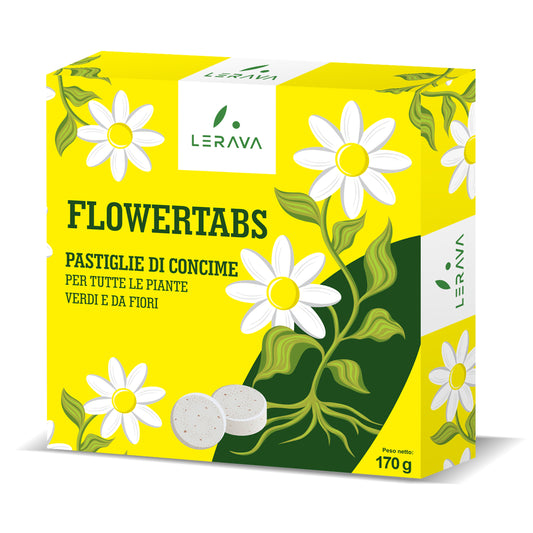 Flowertabs - concime pianti verdi e fiori
